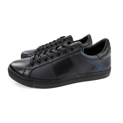 burberry ritson london check low top men's shoes navy|Burberry Men's Ritson Leather Low.